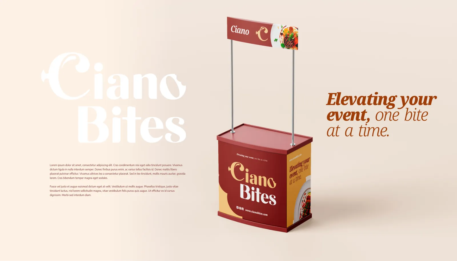 Ciano Bites: aplicación de la identidad 3